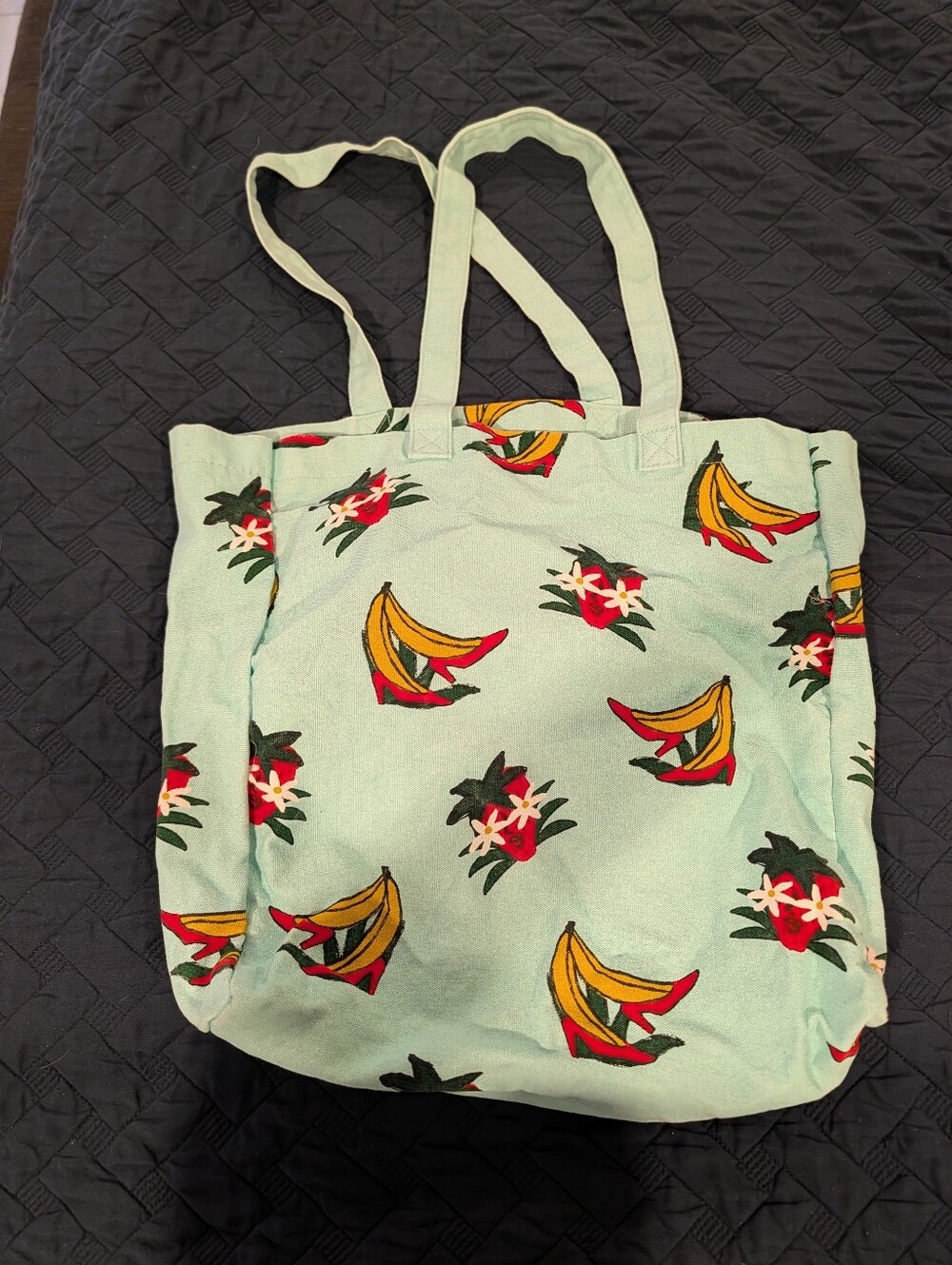 Marc Jacobs Fragrances Printed Canvas Tote Bag - Mint Green